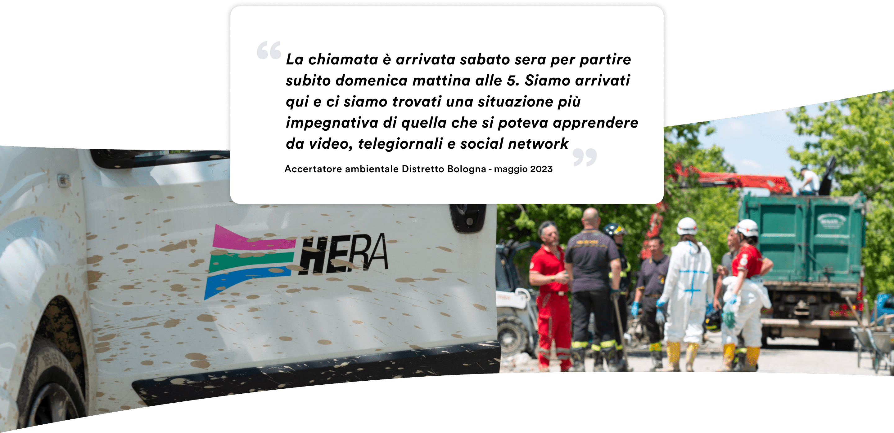 Accertatore ambientale Distretto Bologna dichiara: 